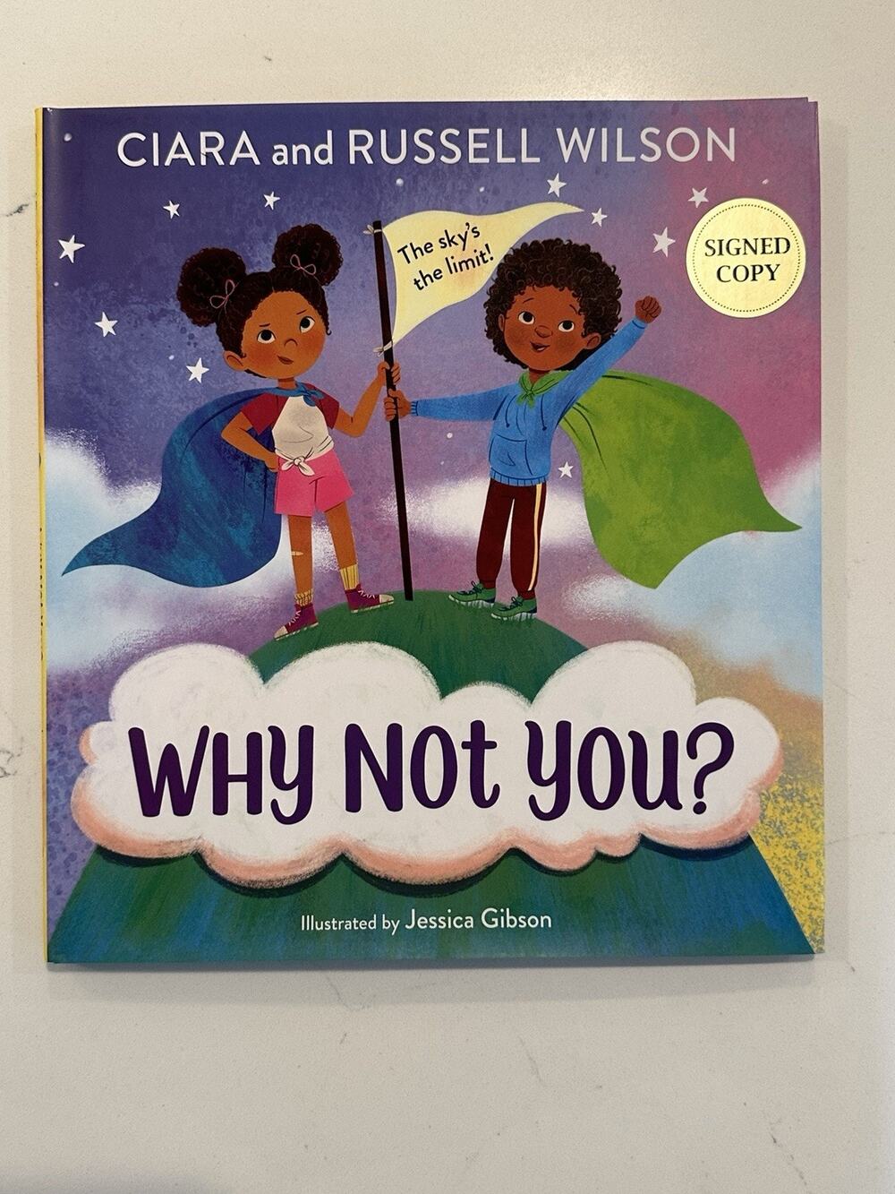 Russell Wilson and Ciara Signed Why Not You? (2022, Hardcover) Autographed #4
